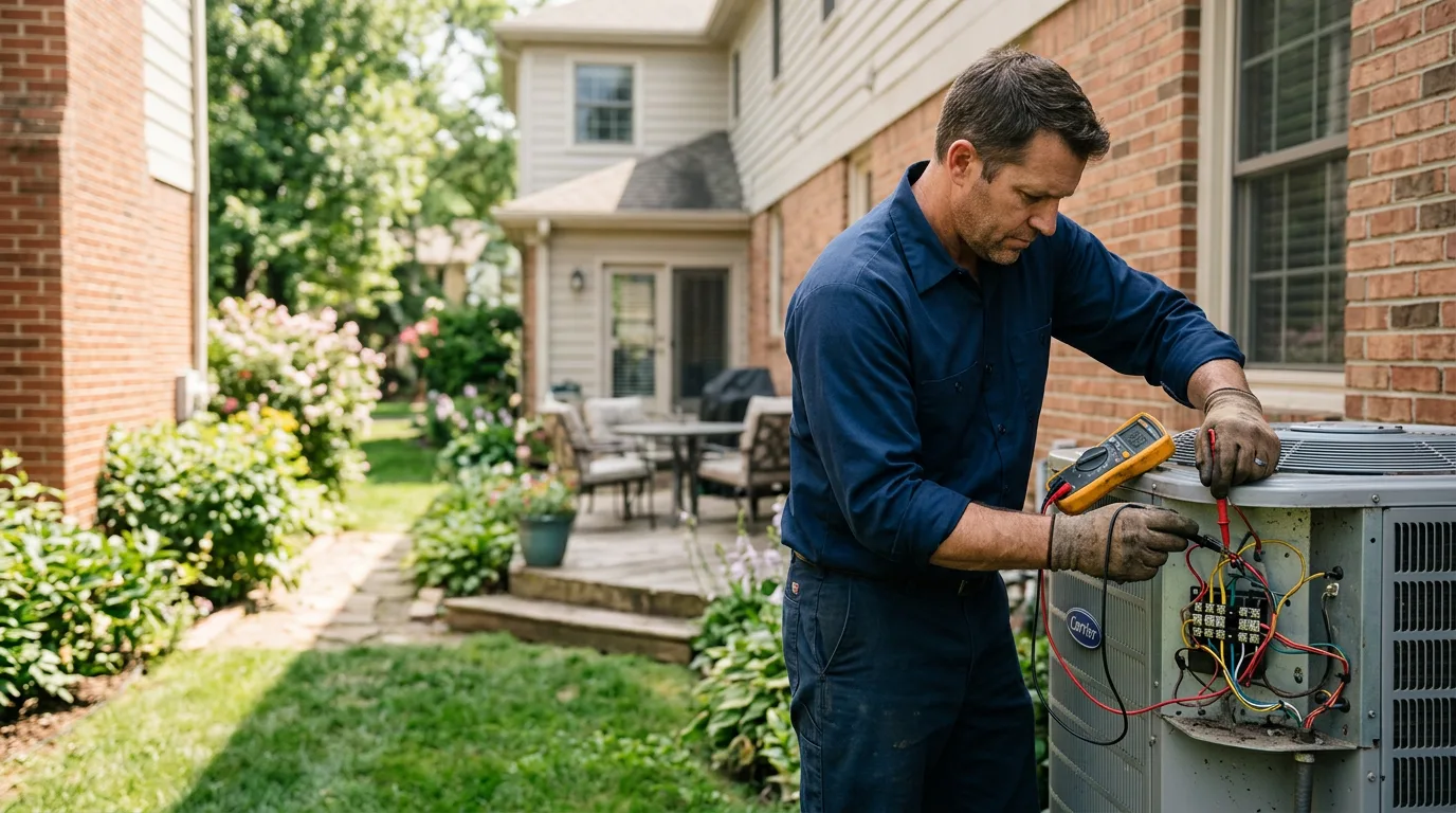 HVAC technician working near Pea Ridge, AR